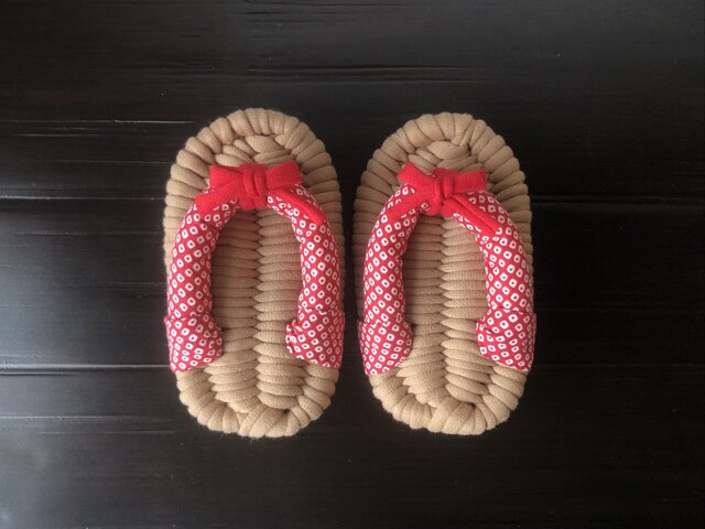 布ぞうり FLIP TEE FLOP】18cm キッズ用布ぞうり《グリーン》《サックス