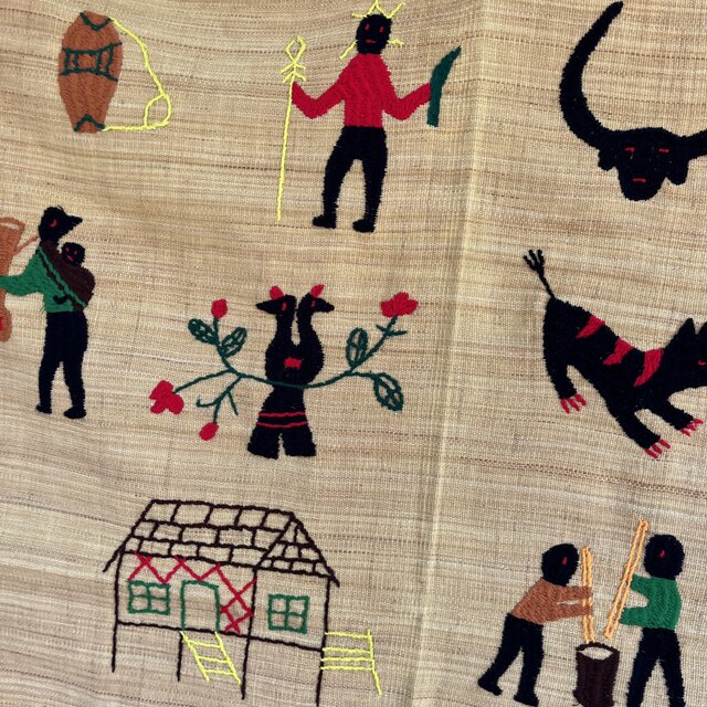 ミャンマー 刺繍アート seedman myanmar textiles 作品一覧 | iichi 日々の暮らしを心地よく