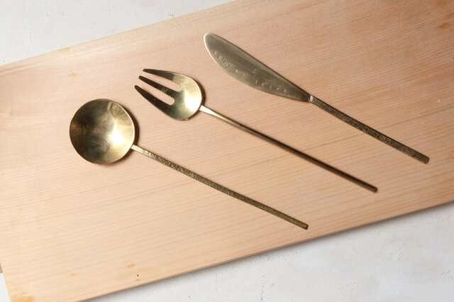 真鍮カトラリーのワークショップ