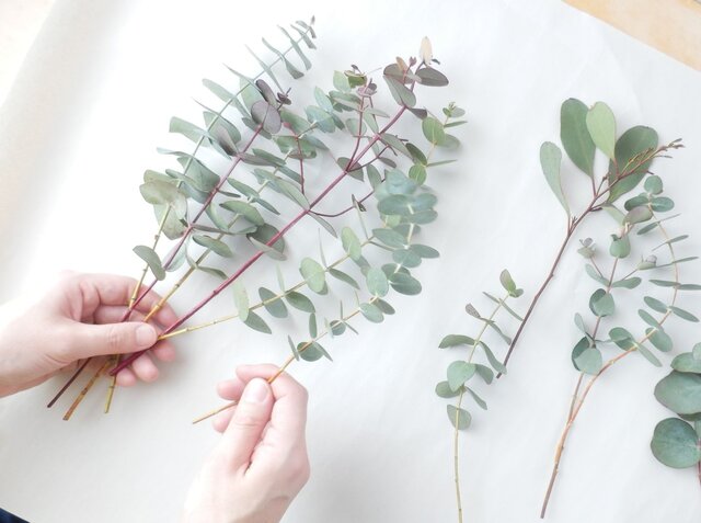 親子で楽しむユーカリアレンジワークショップ