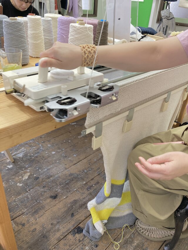 手編み機ワークショップ 第5回