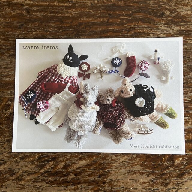 Mari konishi exhibition　warm items