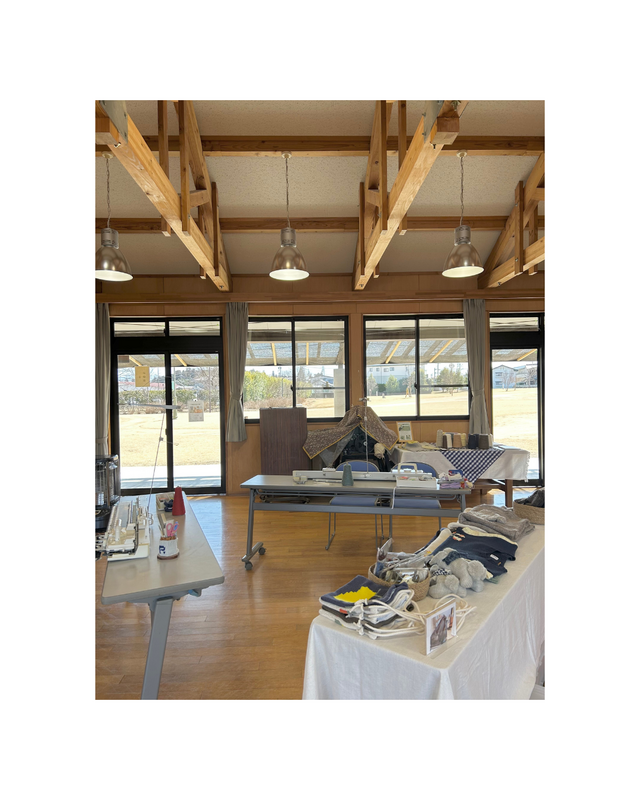 手編み機ワークショップ in 安曇野市　碌山公園研成ホール