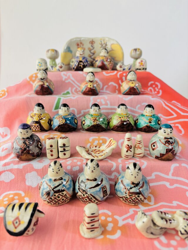 久しぶりに遠刈田の花＊花でお雛様