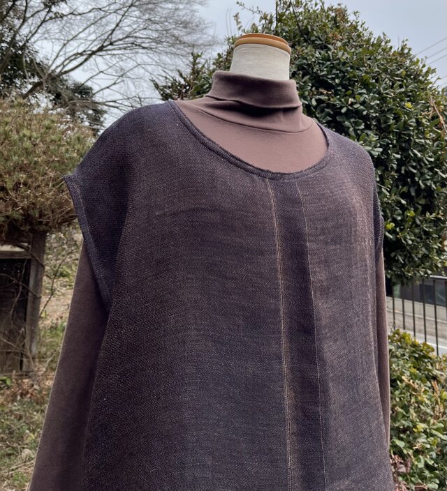 布一途柿渋染め展