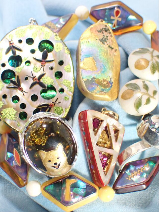 松林うるし工房　漆・蒔絵の装身具展