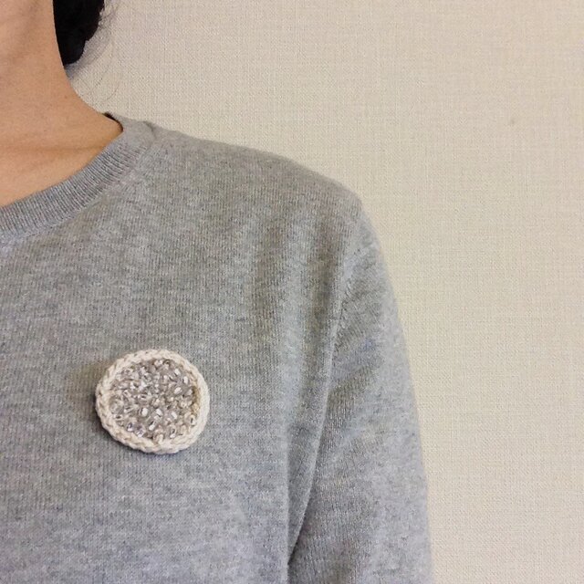 『ビーズのSpring Brooch』at SPACE R