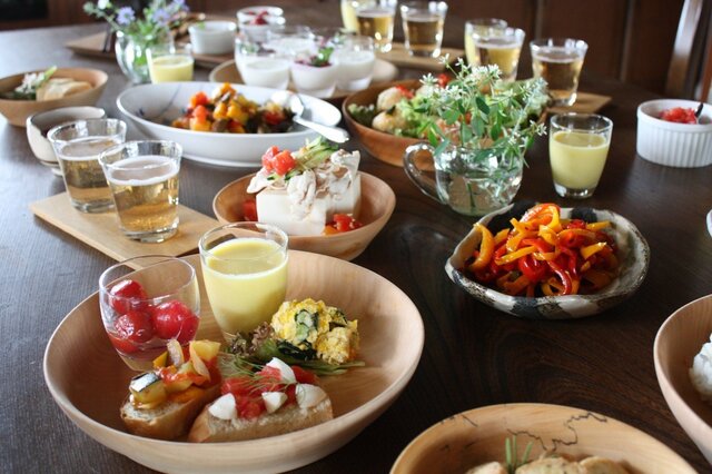 四季を味わう木の器 秋のランチ会