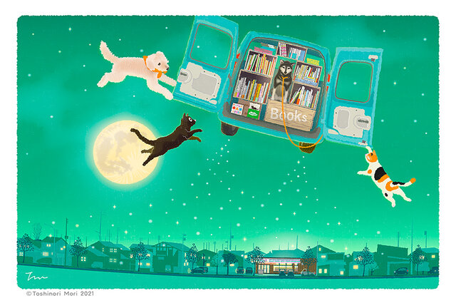 〜もりとしのり個展〜　たびねこシロネプレッソ展2022