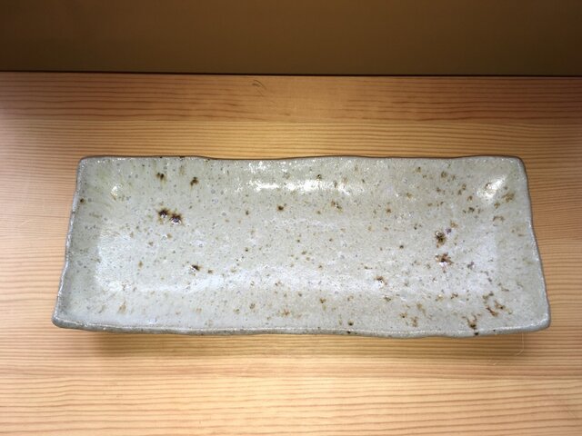 灰釉 長皿の画像1枚目