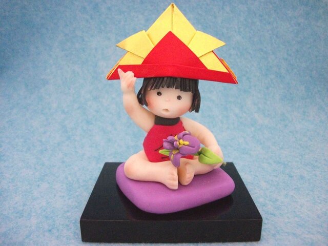 かわいい五月人形 金太郎(アヤメ)の画像1枚目
