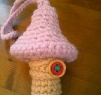 キノコのリップクリームケース ラベンダー Iichi ハンドメイド クラフト作品 手仕事品の通販