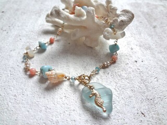 mermaid tears bracelet 人魚の涙のブレスの画像1枚目
