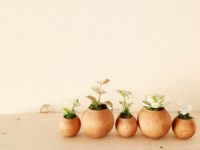 コロコロ植木鉢 茶の画像1枚目