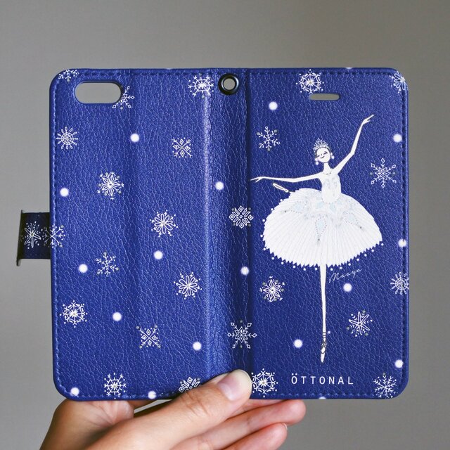 (Android) 雪の女王 手帳型スマホケースの画像1枚目