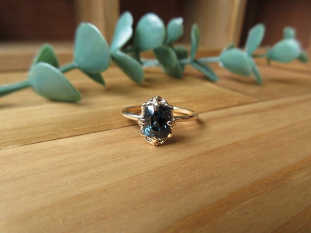 K10ブルースピネルのリング | iichi 日々の暮らしを心地よくする