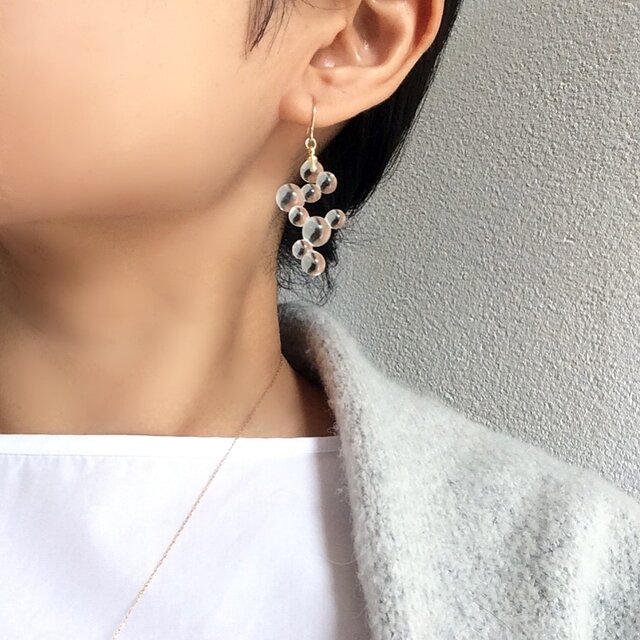 ◯⚪︎⚪︎⚪︎pierce/earring 【ガラスピアス】【ガラスイヤリング】の画像1枚目