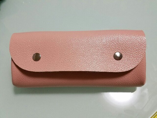 ♡新色♡ アコーディオン♪ 長財布 (ラメ入りピンク)の画像1枚目