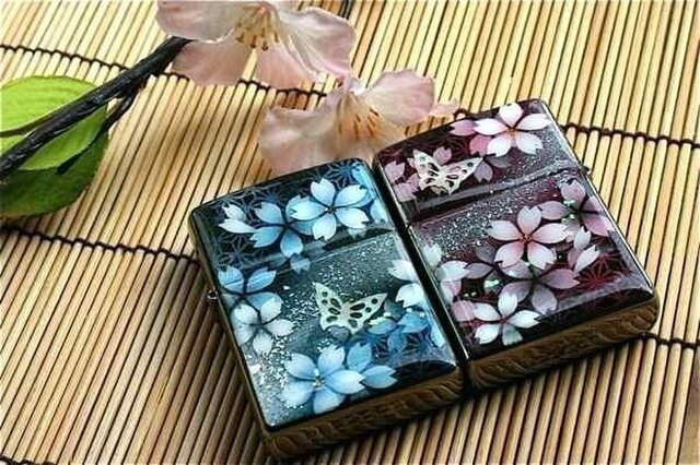 【送料無料】匠の技!和柄ペアzippo「阿」(ペア2個セットの画像1枚目