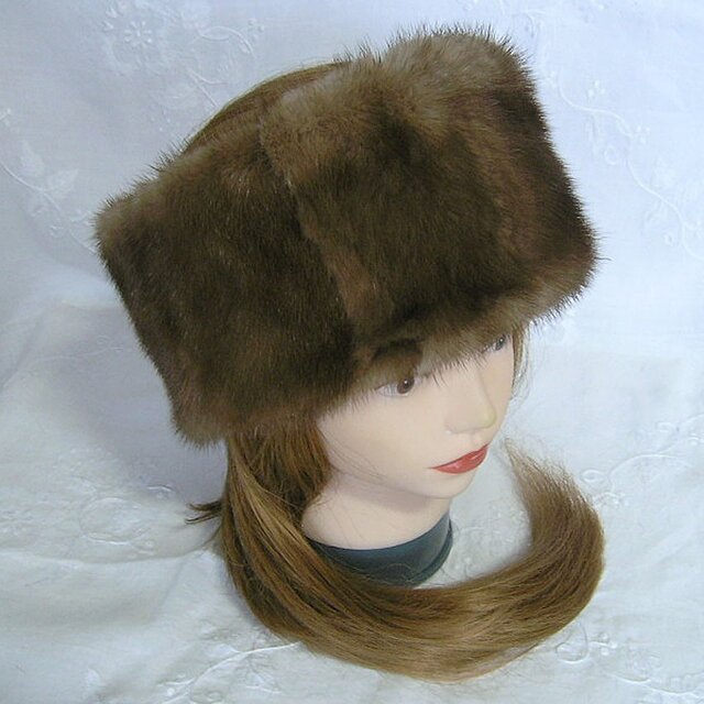 ¶ new antique fur ¶ スカングロウミンクヘッドバンド/スヌード2wayの画像1枚目