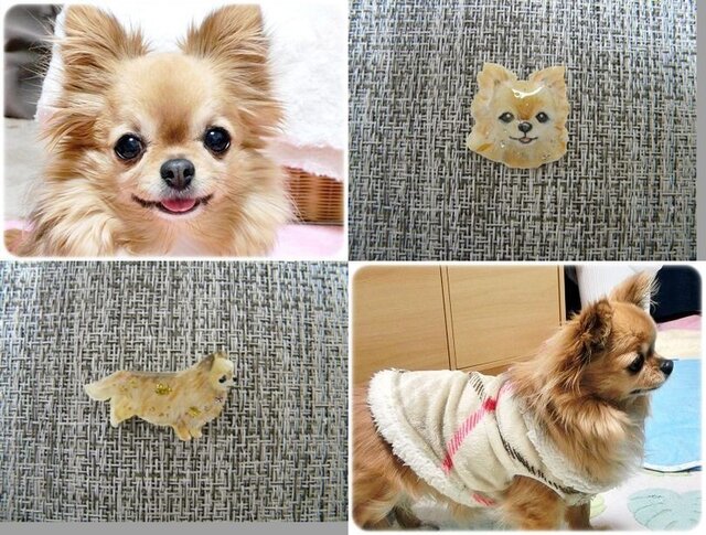 【受注生産】うちの子ピンバッチの画像1枚目
