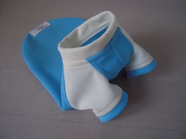 犬服 小型犬用ラグランTシャツ(水色＆白) | iichi 日々の暮らし