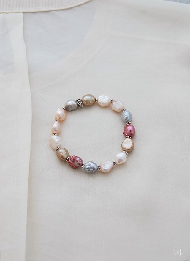 【30%off】パールのブレスレット perle4-Siena2の画像1枚目