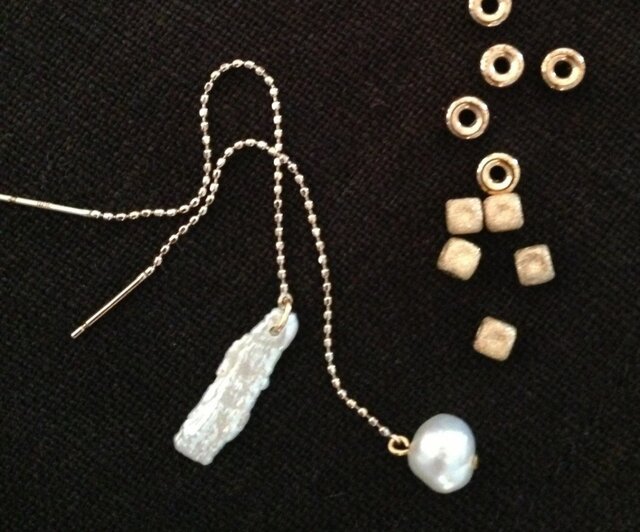 K10 baroque pearl pierceの画像1枚目
