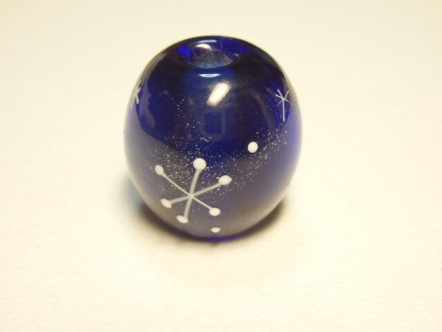 とんぼ玉*雪の結晶しりーずの画像1枚目