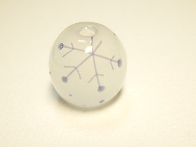 とんぼ玉*雪の結晶しりーずの画像1枚目