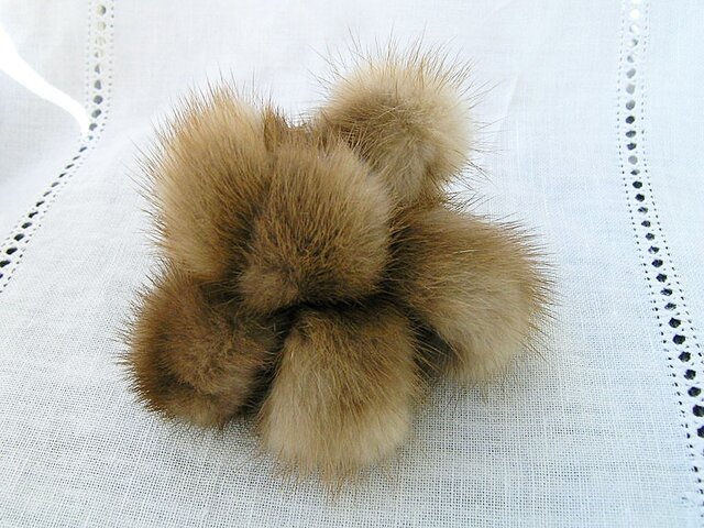 new antique fur ¶ ポンデリング風パステルミンクファーシュシュ