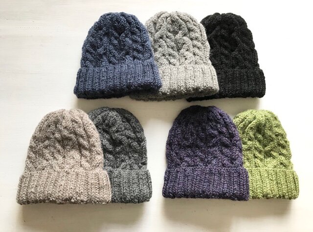 ツモリチサト　ネイビー　ニット帽 ツモリチサト ネイビー ニット帽 - メルカリ