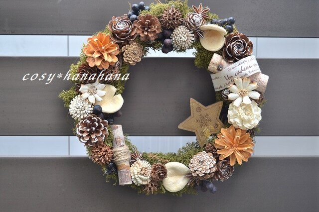 冬のナチュラルwreathの画像1枚目