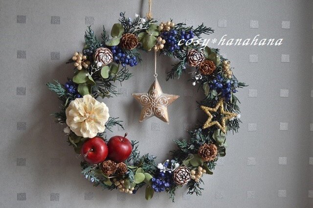 クリスマス*スターwreathの画像1枚目