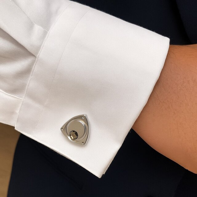 【ロータリー式ローターカフスボタン】車好きさんにおすすめ！ / おしゃれなプレゼントにも