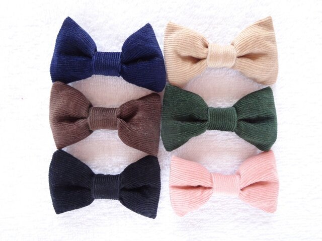 コーデュロイ リボンのヘアゴム | iichi 日々の暮らしを心地よくする