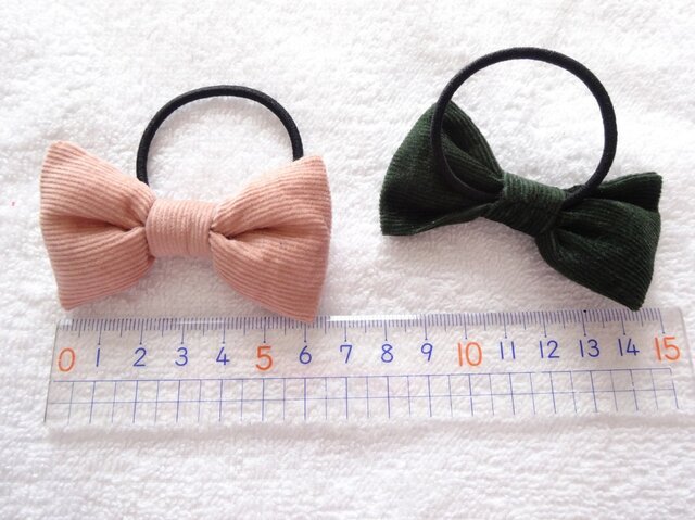 コーデュロイ リボンのヘアゴム | iichi 日々の暮らしを心地よくする