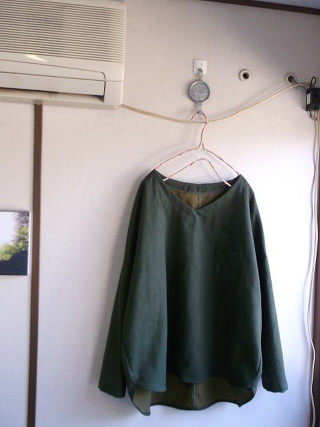 フランネルⅤネックプルオーバーの画像1枚目