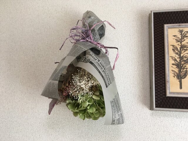 ドライあじさいの花束の画像1枚目