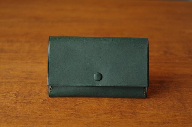 【受注生産】Business Card Case/bluegreen×yellowの画像1枚目