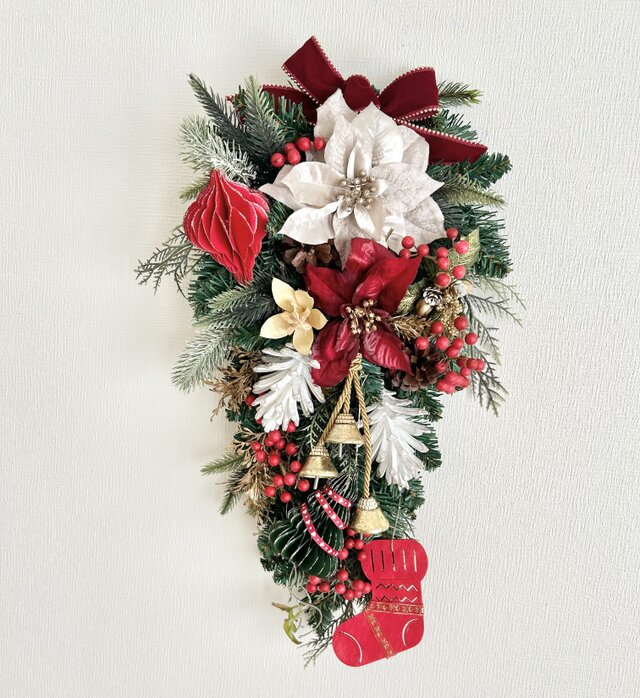 Aliceさま売約済み簪〈Bouquet・大人のXmasポインセチア・盛り〉