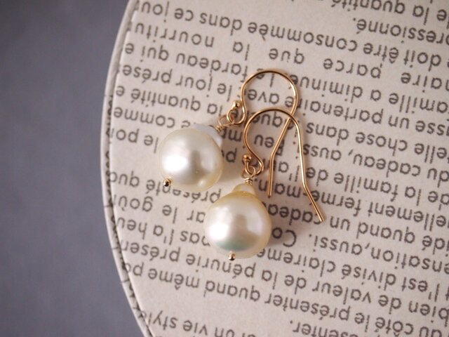 バロック南洋真珠ピアス B | iichi 日々の暮らしを心地よくする