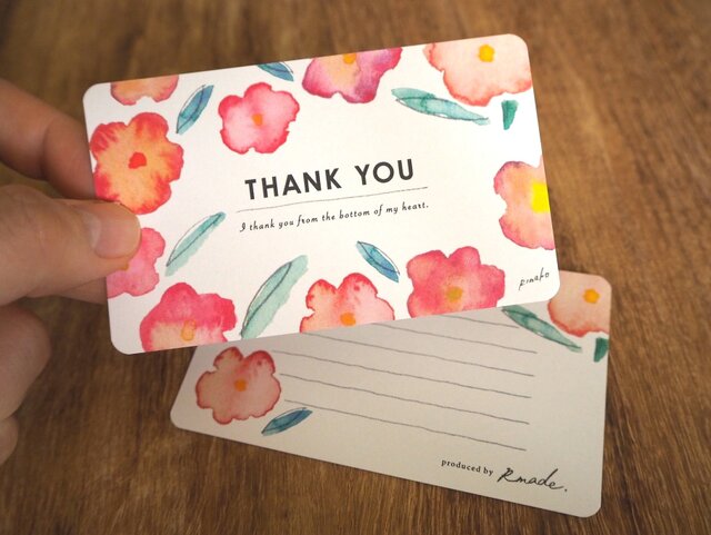 野ばらのTHANK YOUカードの画像1枚目
