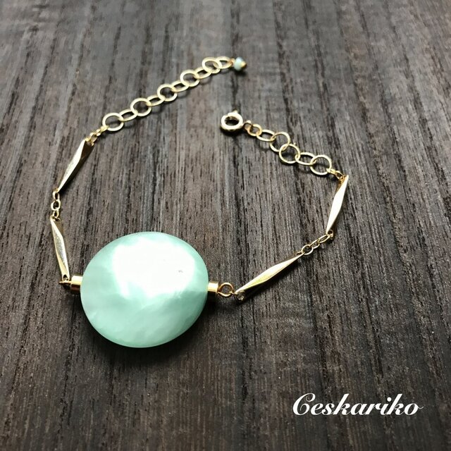 BIGstone bracelet~green~の画像1枚目