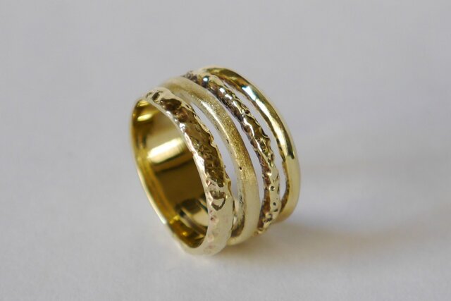4連風 simple ring(brass)の画像1枚目