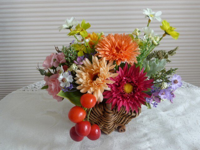 完売 花かご の画像1枚目