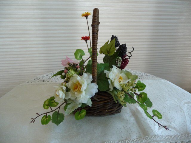 完売 春の花かご の画像1枚目
