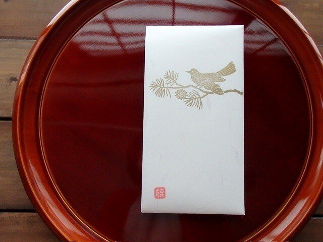 和紙祝儀袋 たとう包み うぐいす 2枚入りの画像1枚目