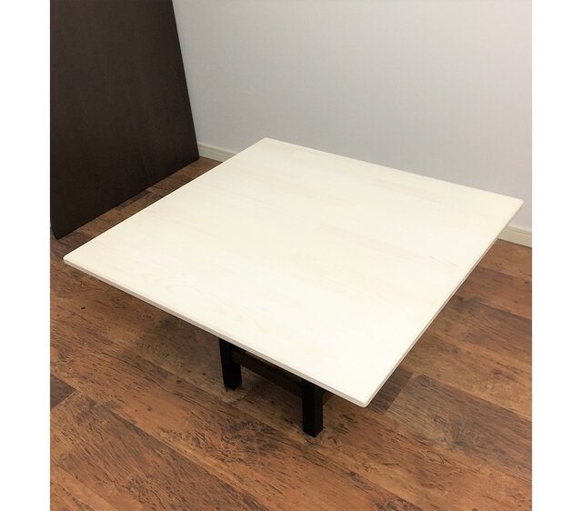 薄型こたつ天板 75x75cm ホワイト 天然木 交換用コタツ天板のみ