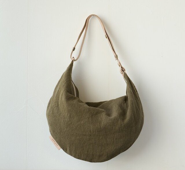mormyrus linen shoulder KHAの画像1枚目